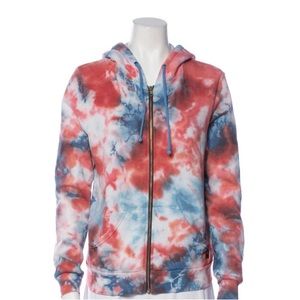 Aviator Nation hand-Tie Dye zip hoodie